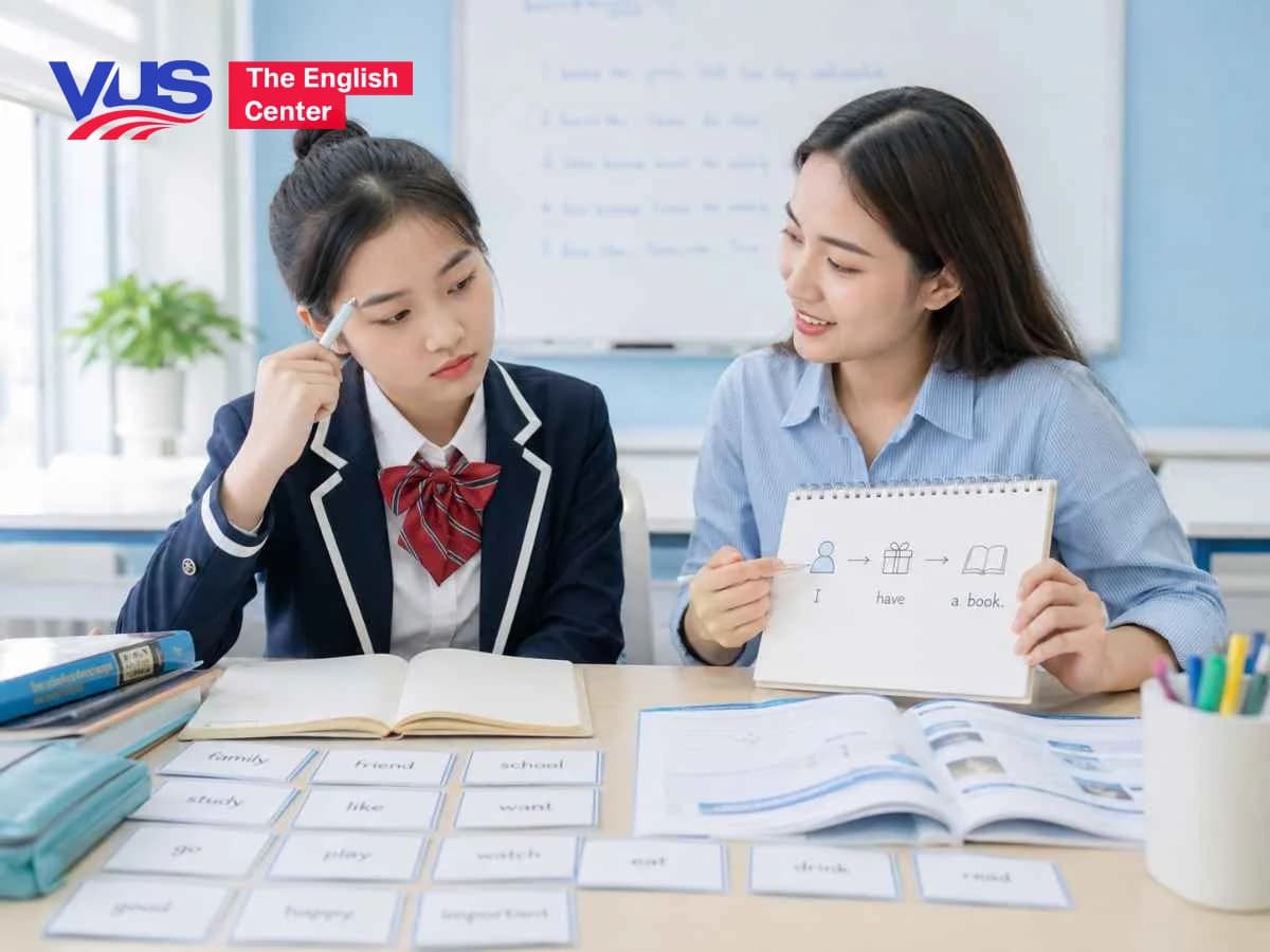 Học sinh luyện sử dụng từ vựng tiếng Anh theo cụm để nói tự nhiên hơn