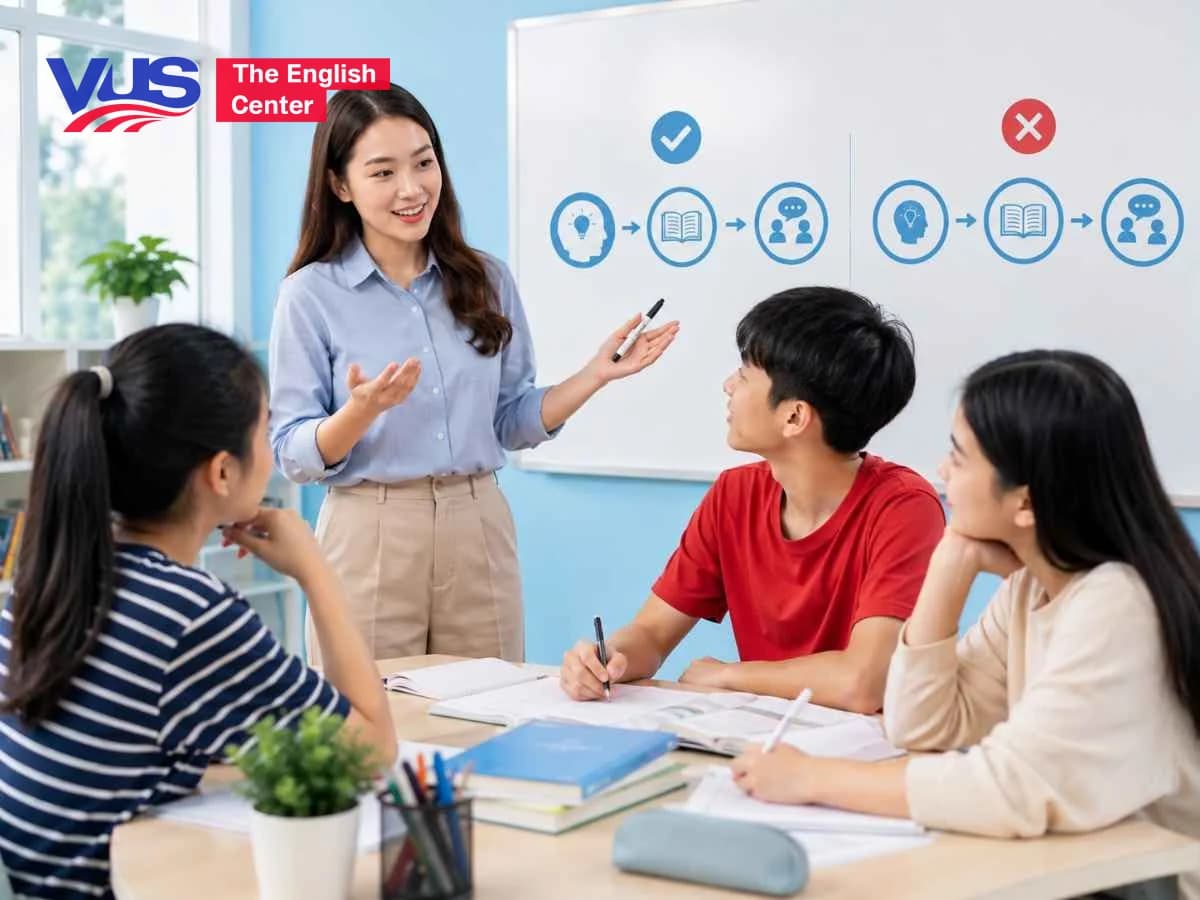 Khung PPP trong dạy học ngoại ngữ, phân tích khi nào nên dùng, khi nào không nên dùng và cách điều chỉnh Presentation Practice Production hiệu quả.