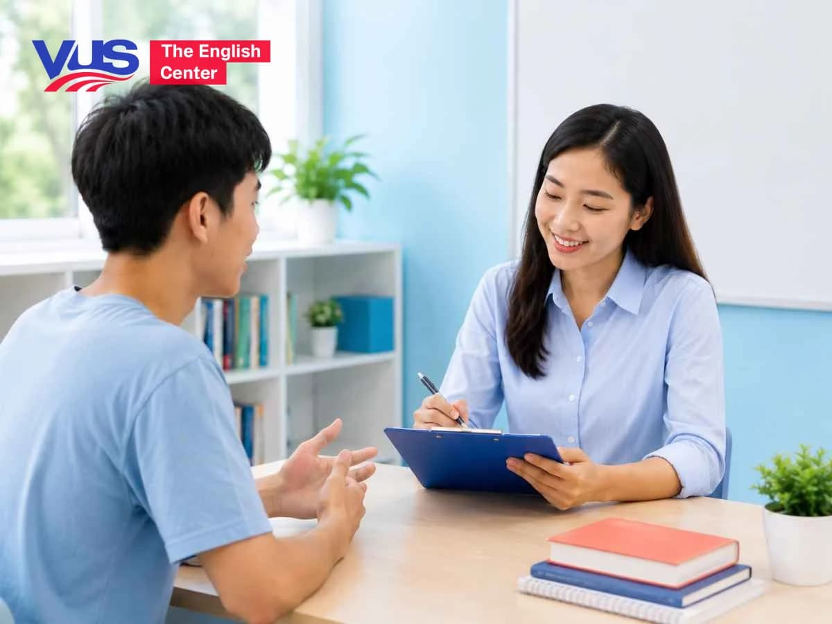 Rubric chấm nói với bốn tiêu chí, mô tả các mức độ và ba cách tổ chức đánh giá 40 học sinh nhanh, rõ ràng và nhất quán.